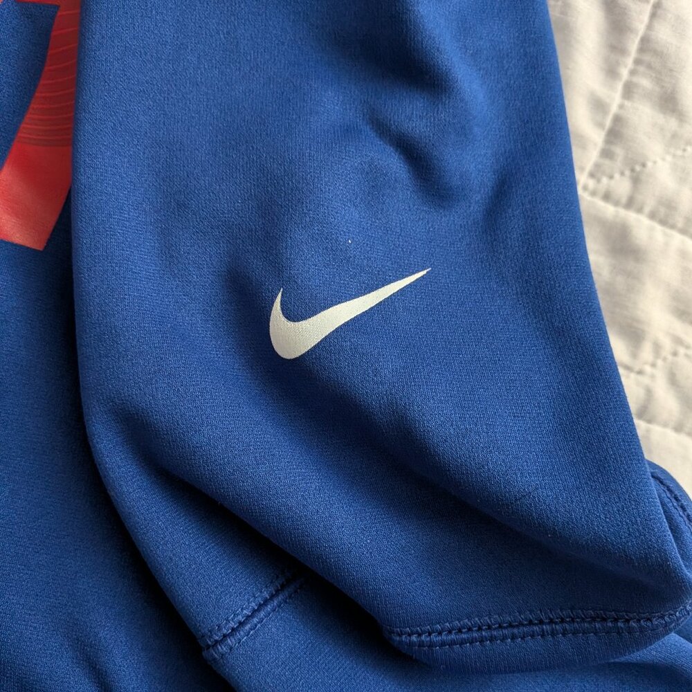 🏈 Nike Men M Buffalo Bills AFC East Champions "Conquered East" Navy Hoodie EUC - Picture 3 of 9